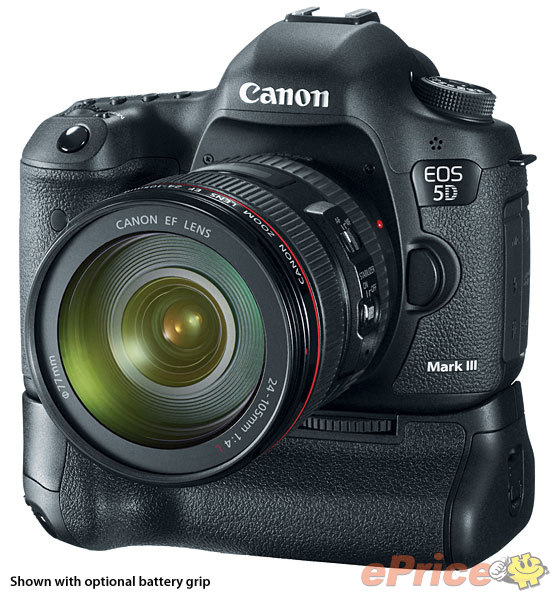 佳能 EOS 5D Mark III 全画幅高性能机型诞生