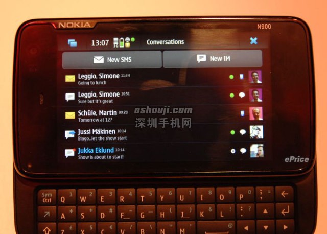 [NW09] NOKIA N900 试玩∶高规旗舰更胜 N97