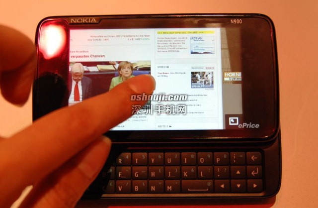 [NW09] NOKIA N900 试玩∶高规旗舰更胜 N97